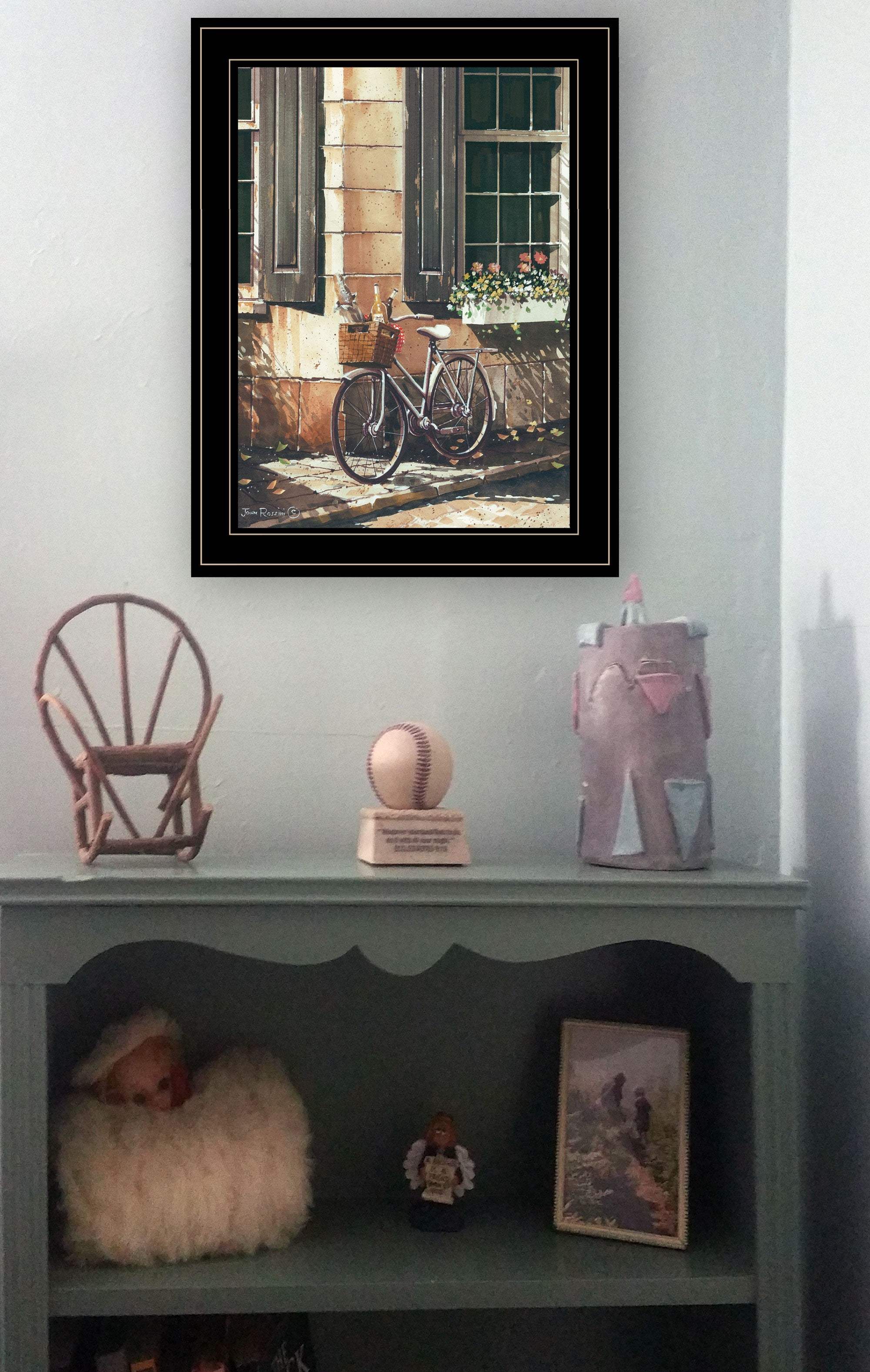 Picnic Getaway 2 Black Framed Print Wall Art - Homeroots - Flyclothing LLC