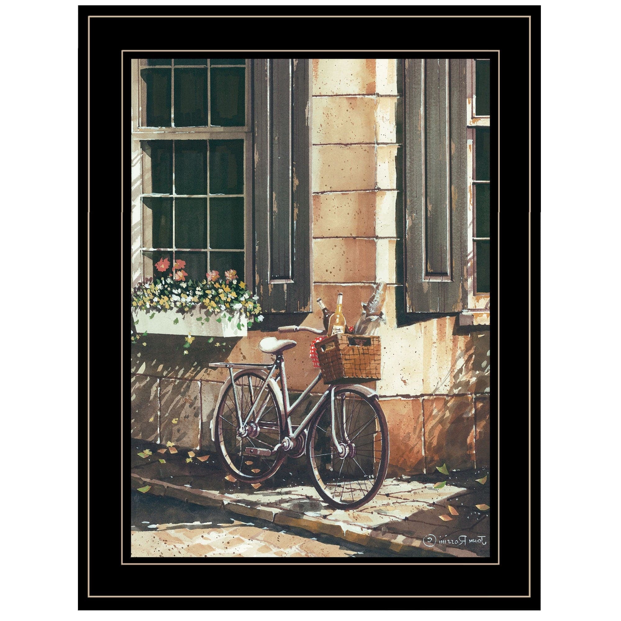 Picnic Getaway 2 Black Framed Print Wall Art - Homeroots