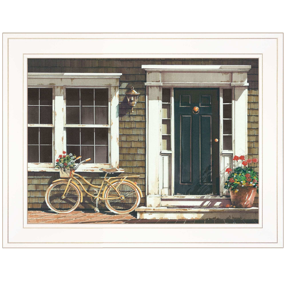 Parked Out Front 1 White Framed Print Wall Art - Homeroots - Flyclothing LLC