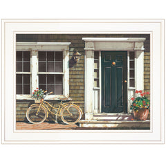 Parked Out Front 1 White Framed Print Wall Art - Homeroots
