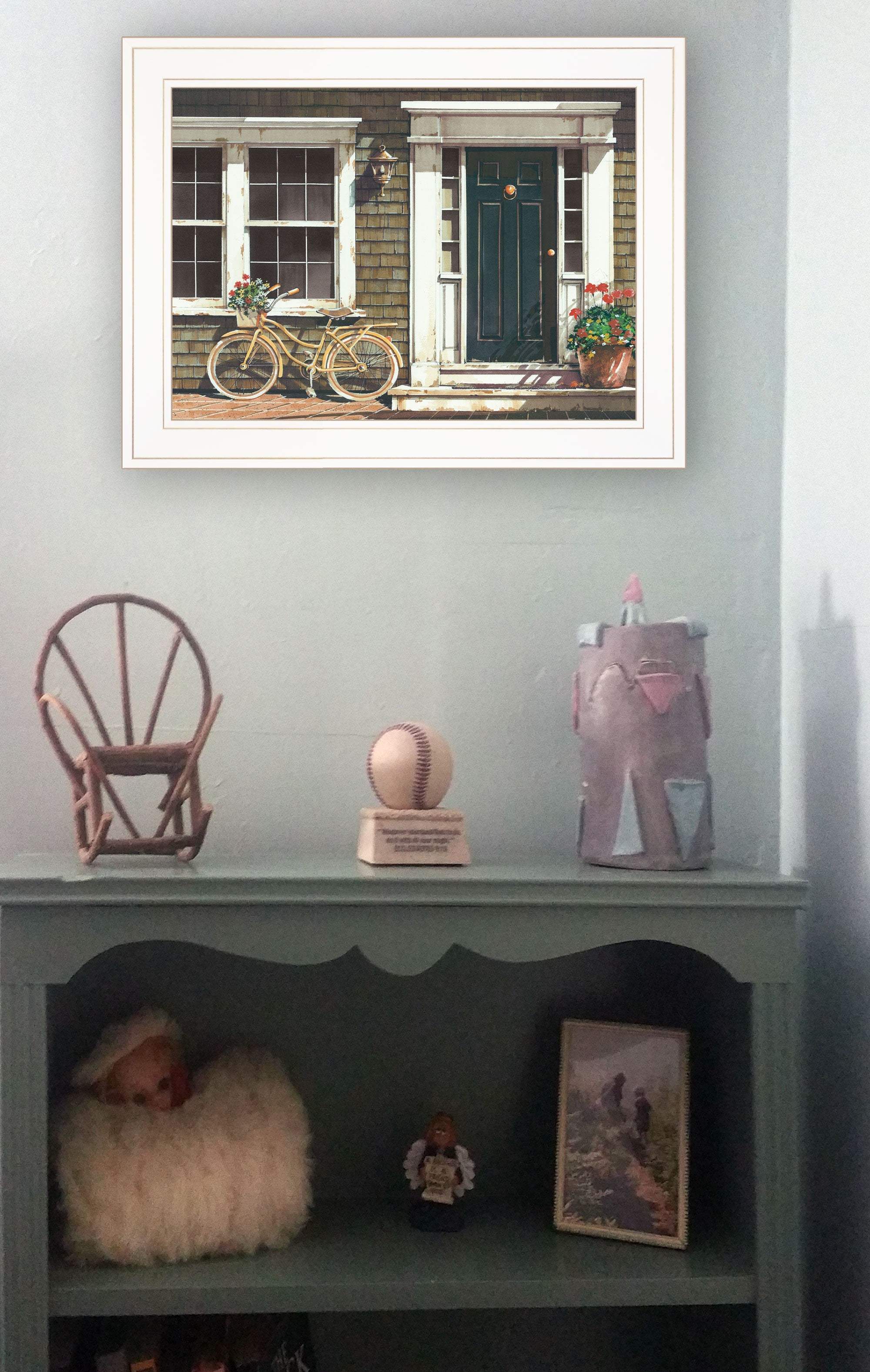 Parked Out Front 1 White Framed Print Wall Art - Homeroots - Flyclothing LLC