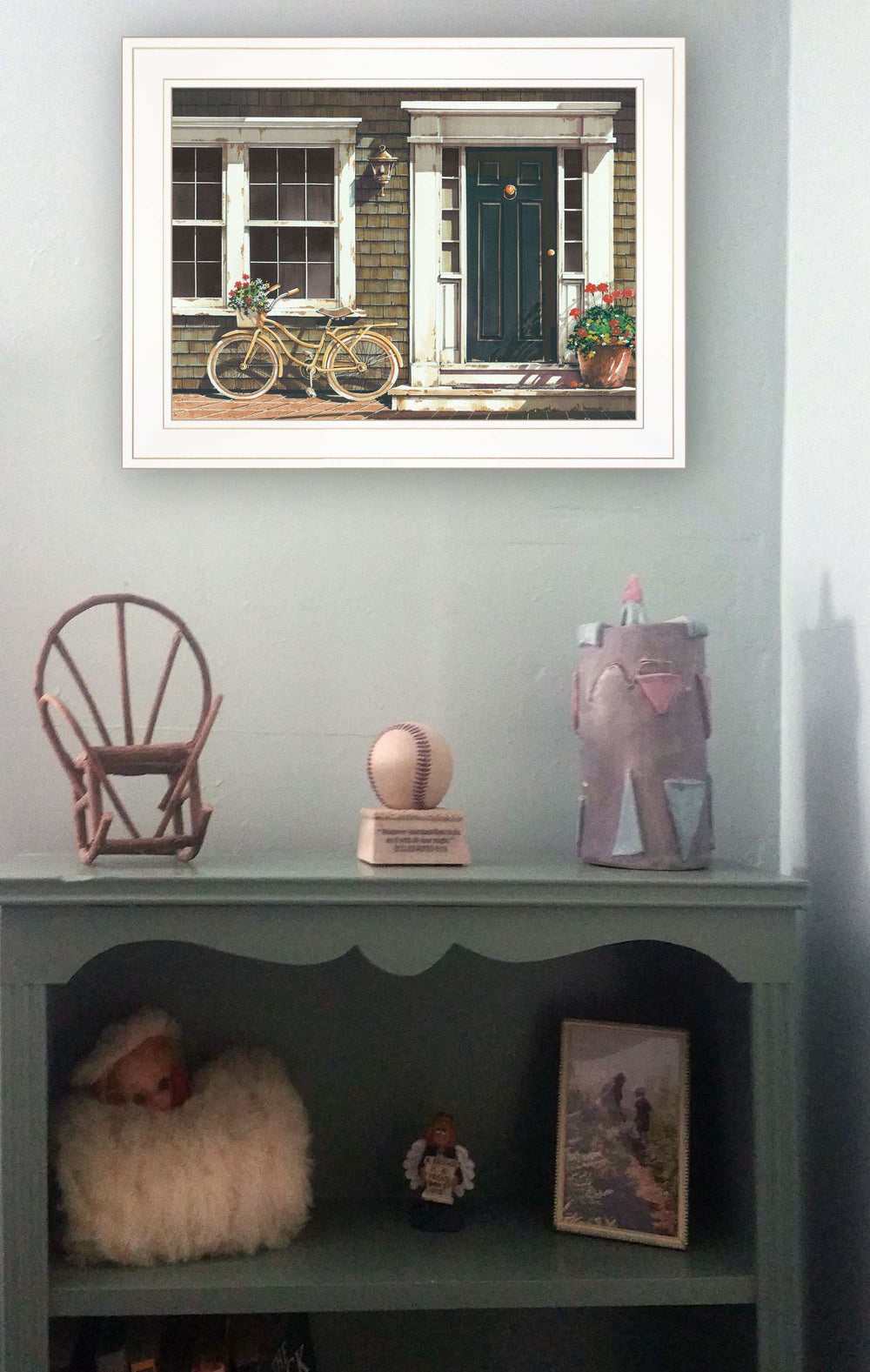 Parked Out Front 1 White Framed Print Wall Art - Homeroots - Flyclothing LLC