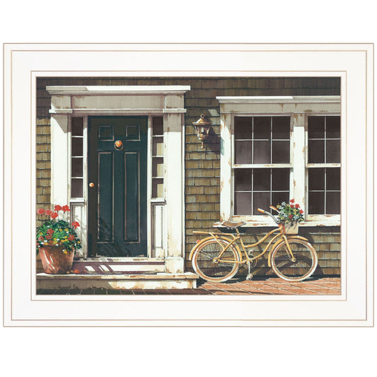 Parked Out Front 1 White Framed Print Wall Art - Homeroots
