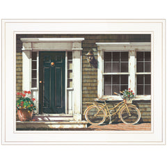 Parked Out Front 1 White Framed Print Wall Art - Homeroots