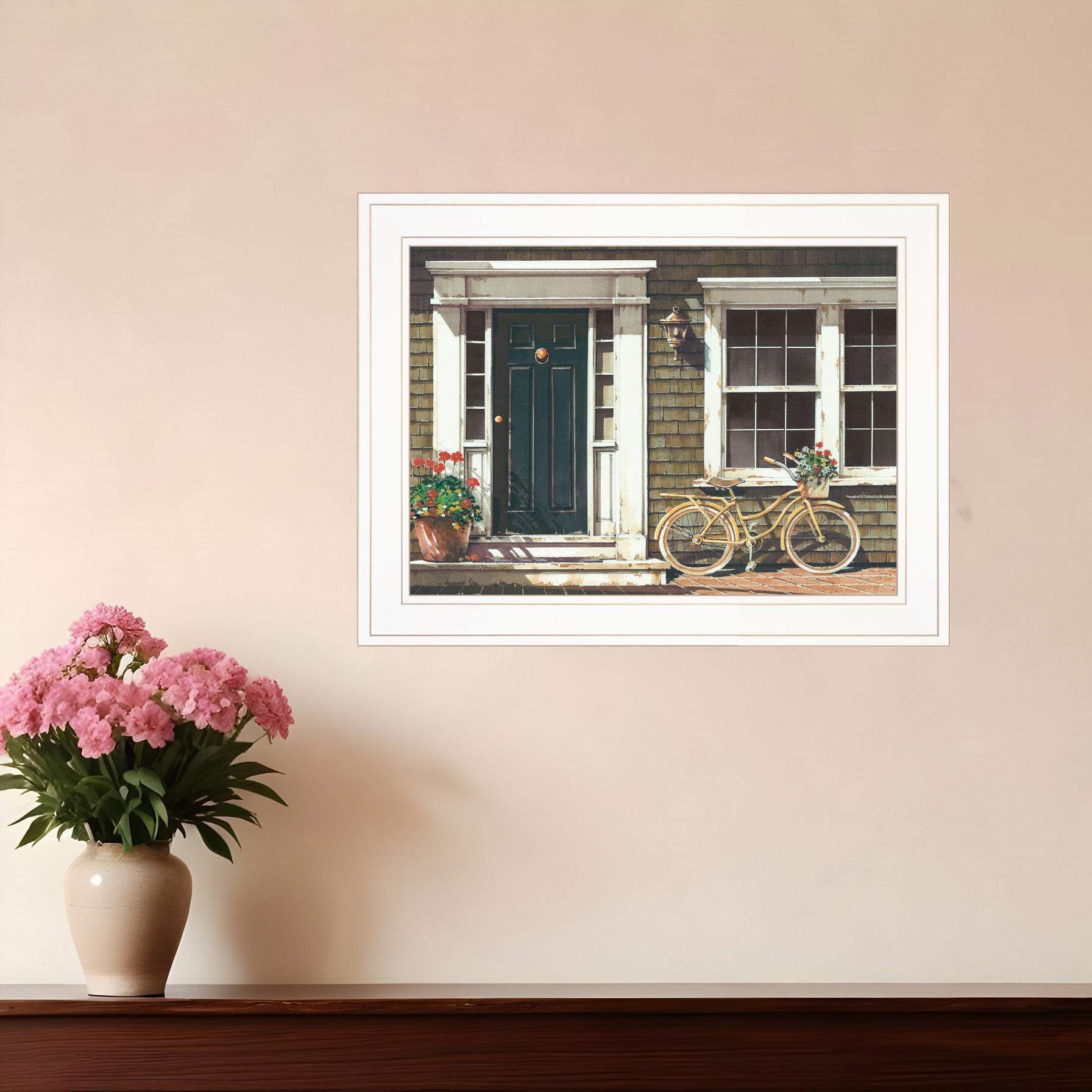 Parked Out Front 1 White Framed Print Wall Art - Homeroots - Flyclothing LLC