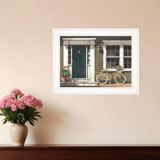 Parked Out Front 1 White Framed Print Wall Art - Homeroots