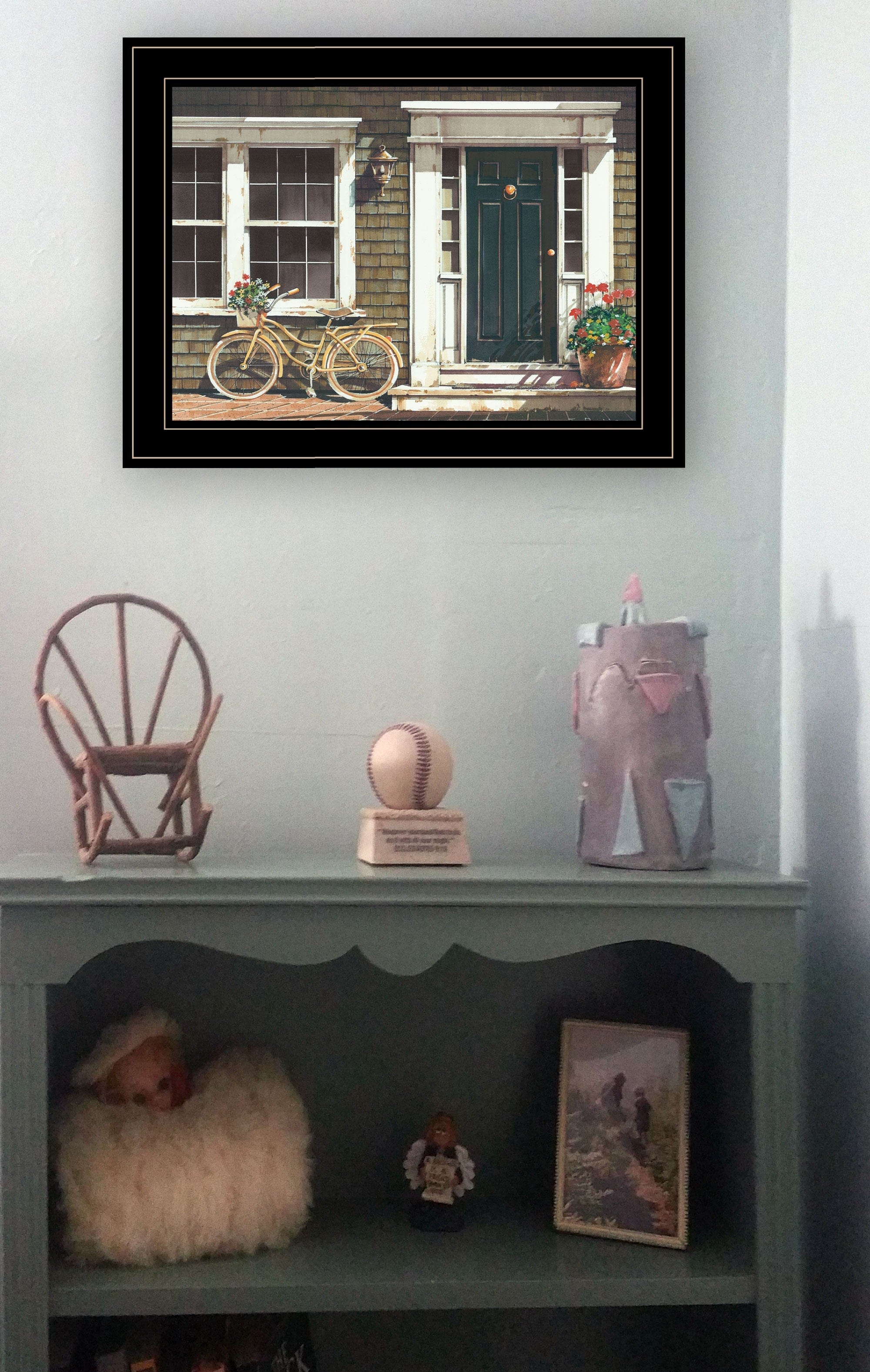 Parked Out Front 2 Black Framed Print Wall Art - Homeroots