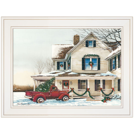 Preparing for Christmas 1 White Framed Print Wall Art - Homeroots