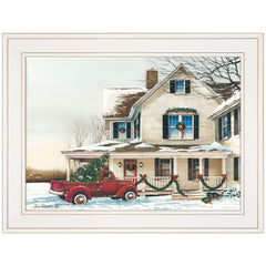 Preparing for Christmas 1 White Framed Print Wall Art - Homeroots