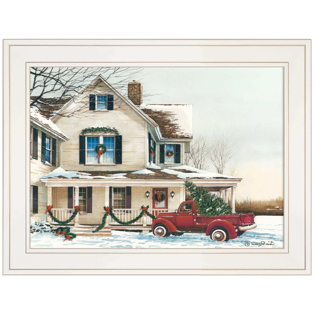 Preparing for Christmas 1 White Framed Print Wall Art - Homeroots - Flyclothing LLC