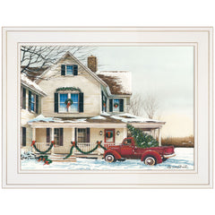 Preparing for Christmas 1 White Framed Print Wall Art - Homeroots