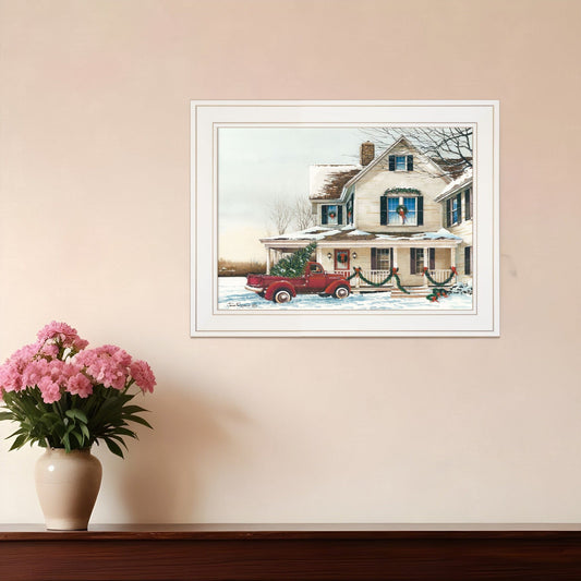 Preparing for Christmas 1 White Framed Print Wall Art - Homeroots