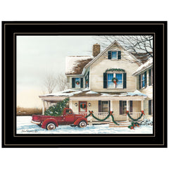 Preparing for Christmas 2 Black Framed Print Wall Art - Homeroots