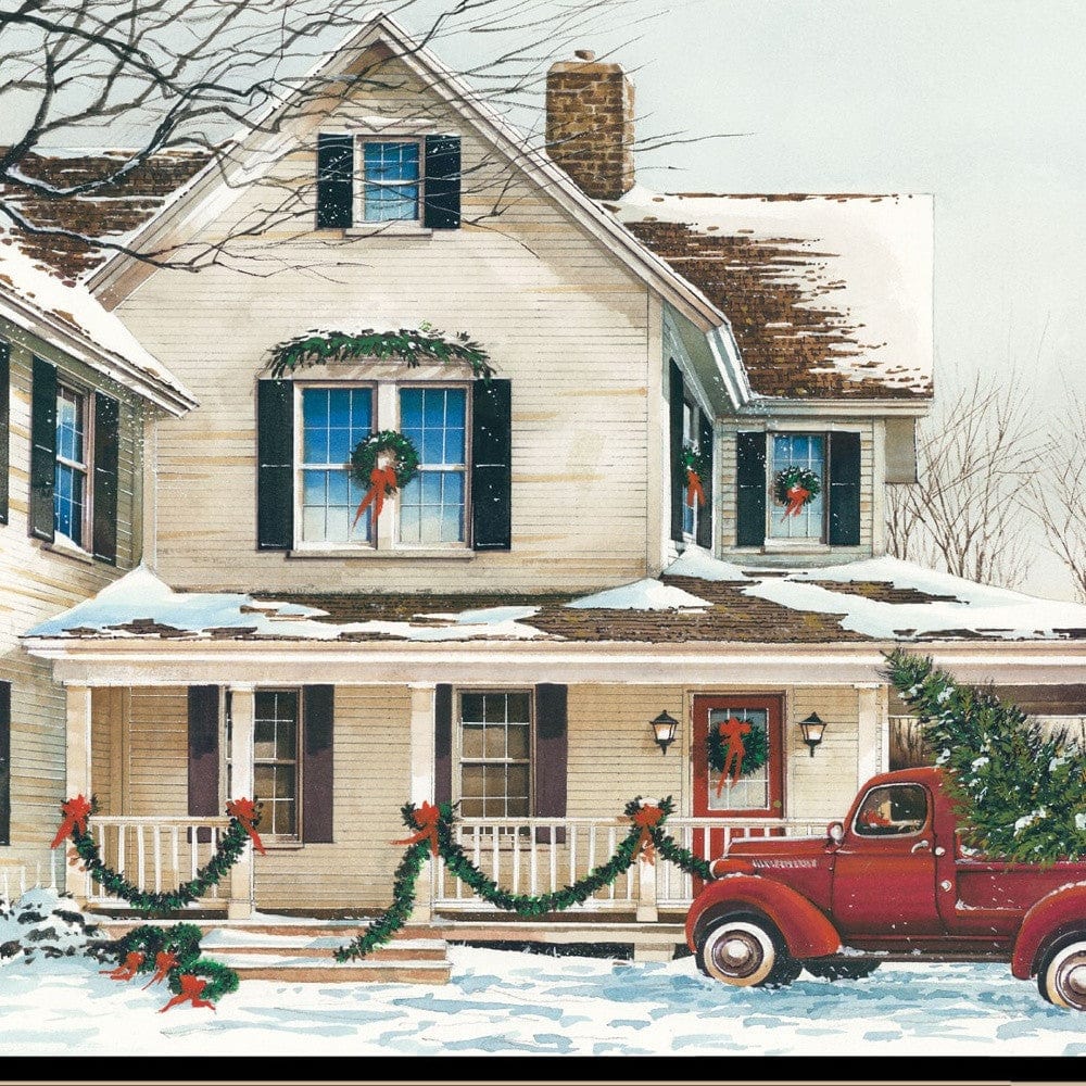 Preparing for Christmas 2 Black Framed Print Wall Art - Homeroots