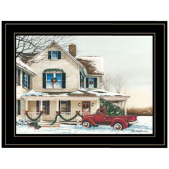 Preparing for Christmas 2 Black Framed Print Wall Art - Homeroots