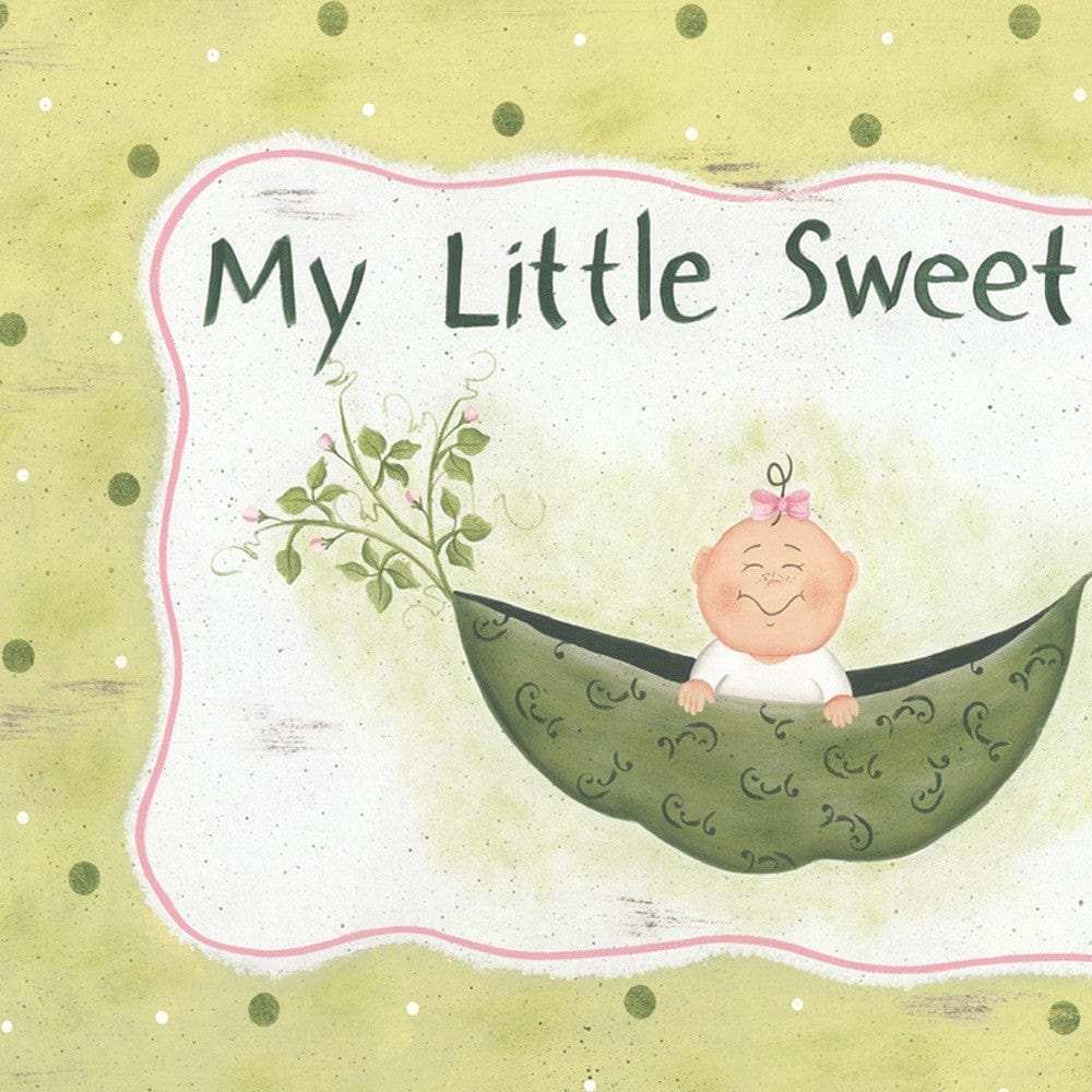 My Little Sweet Pea White Framed Print Wall Art - Homeroots - Flyclothing LLC