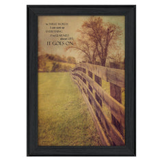 Life Goes On Black Framed Print Wall Art - Homeroots