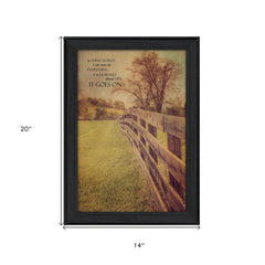 Life Goes On Black Framed Print Wall Art - Homeroots