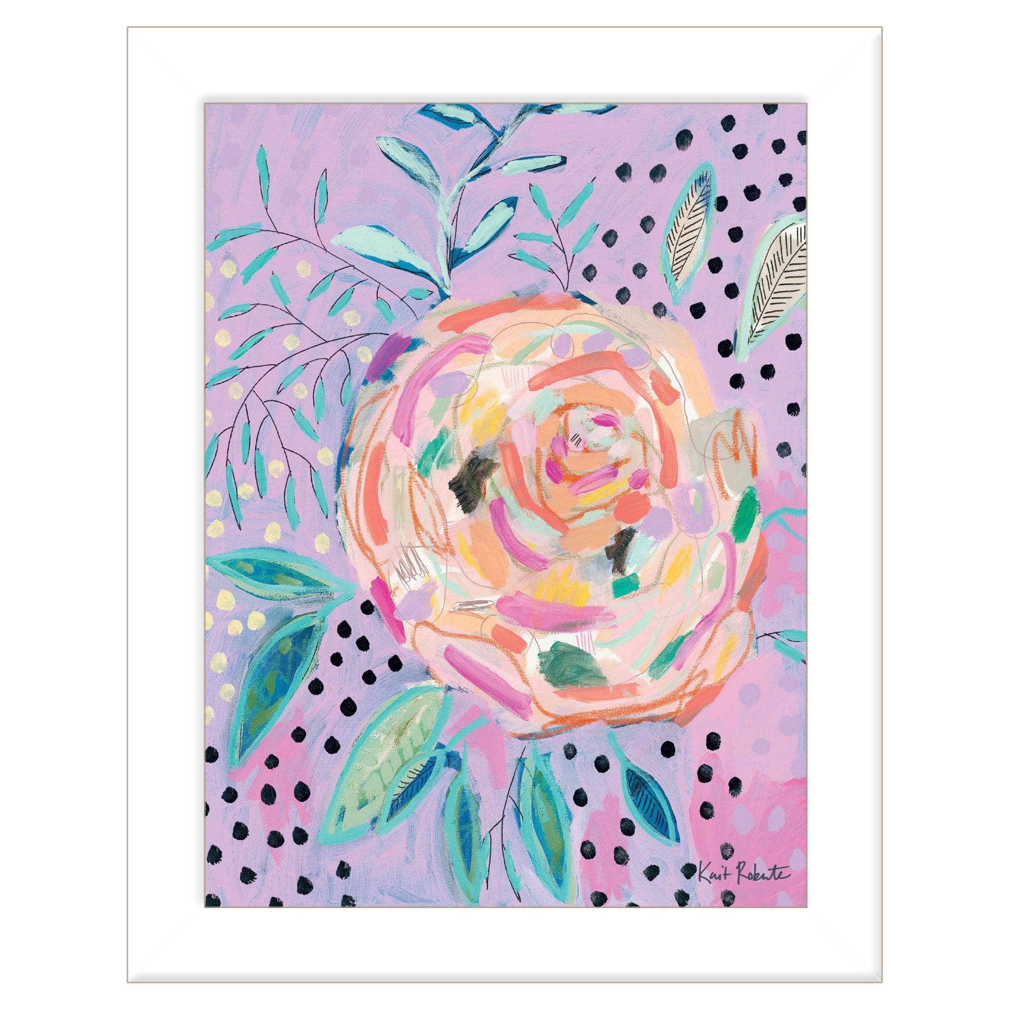 Master the Chaos 3 White Framed Print Wall Art - Homeroots