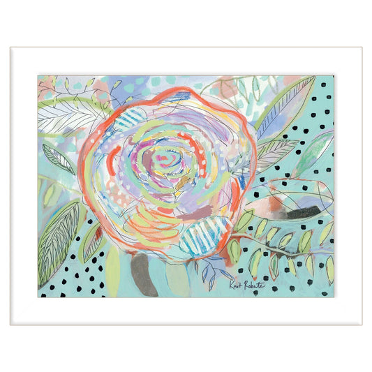 Bloom for Yourself 3 White Framed Print Wall Art - Homeroots