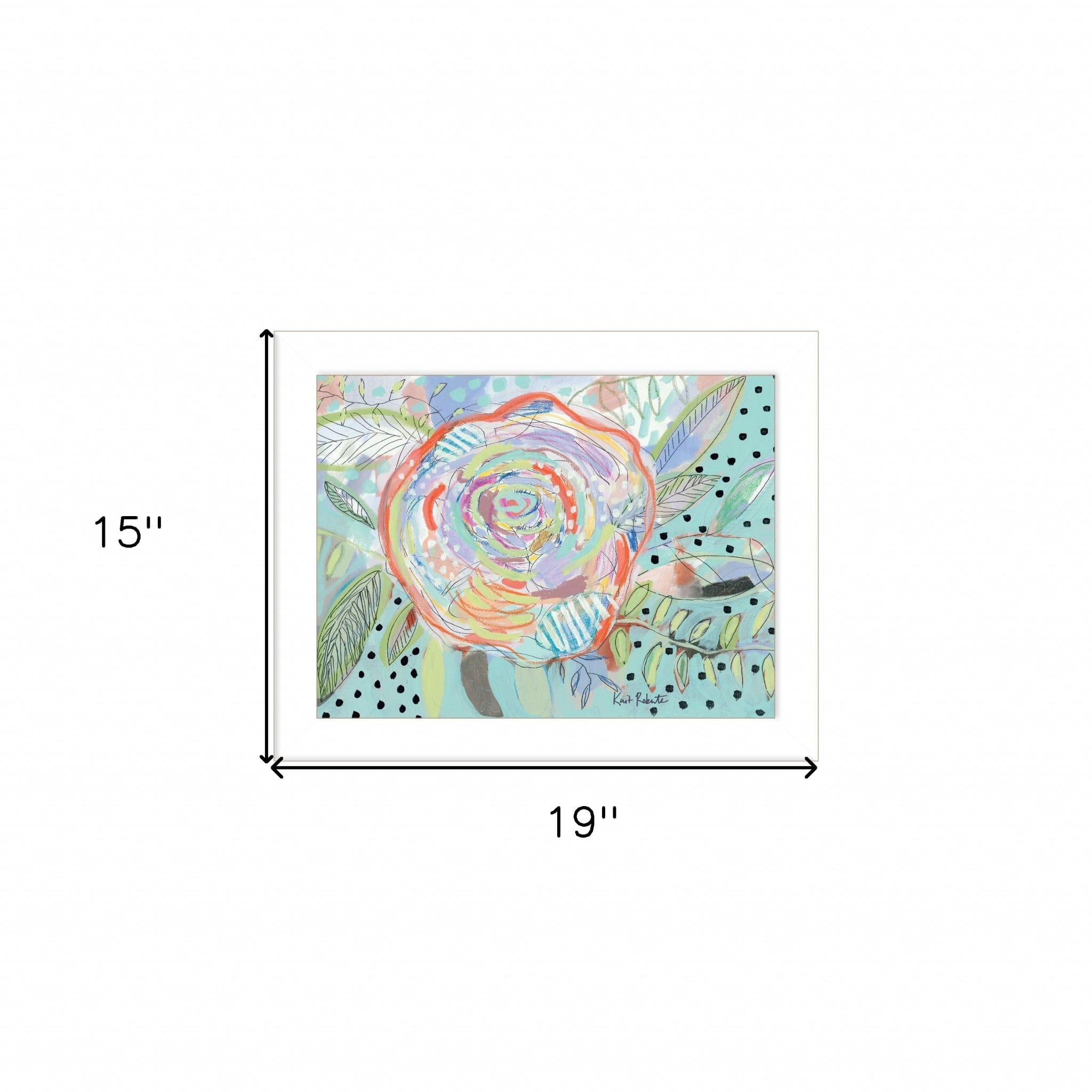 Bloom for Yourself 3 White Framed Print Wall Art - Homeroots