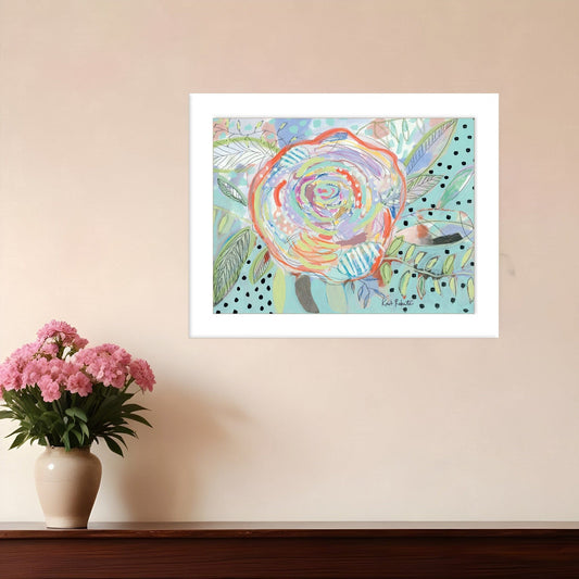 Bloom for Yourself 3 White Framed Print Wall Art - Homeroots