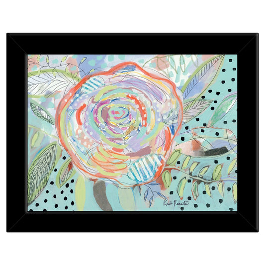 Bloom for Yourself 4 Black Framed Print Wall Art - Homeroots