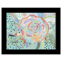 Bloom for Yourself 4 Black Framed Print Wall Art - Homeroots