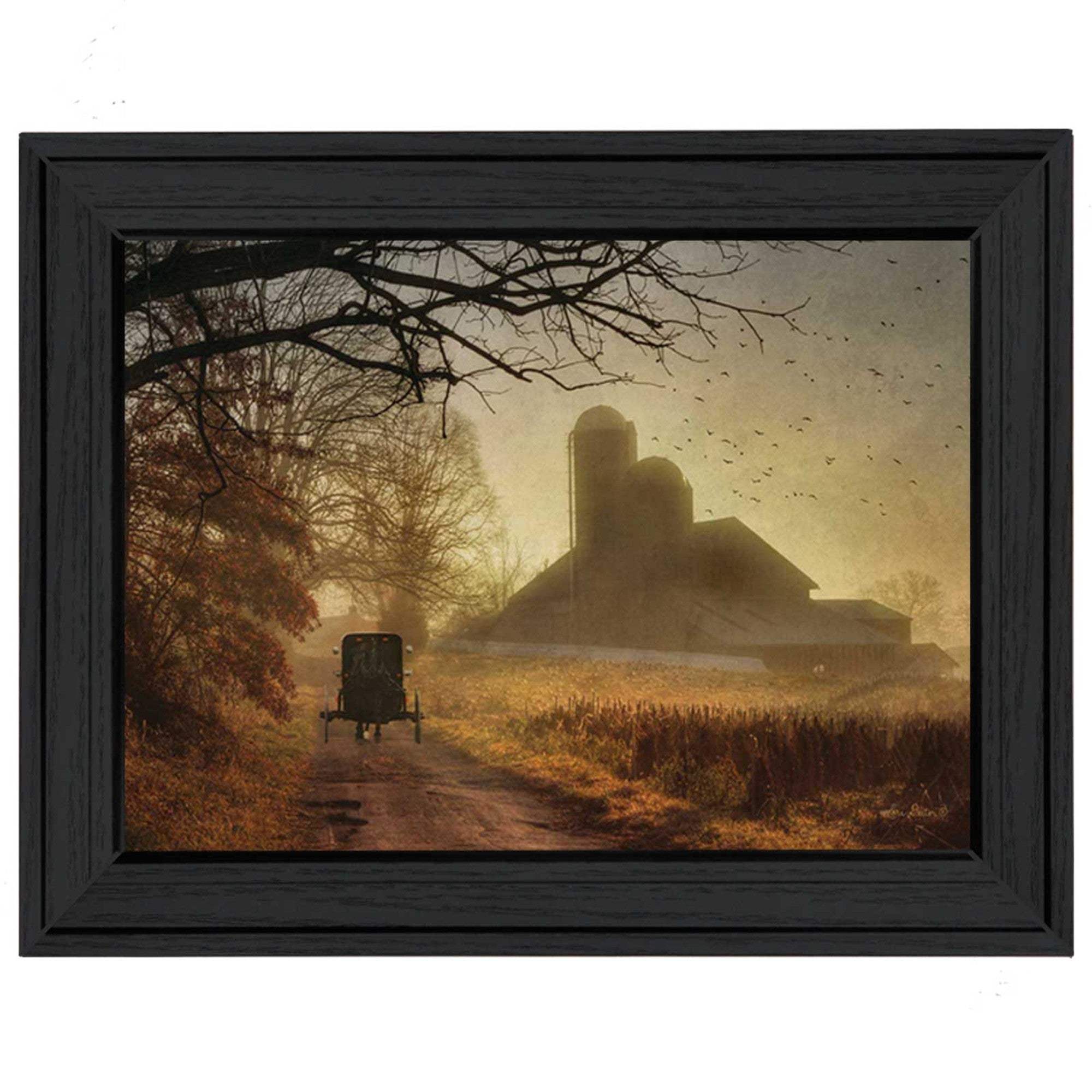 Sunday Morning 2 Black Framed Print Wall Art - Homeroots - Flyclothing LLC