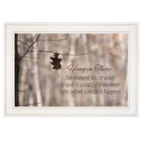 Hang in There 1 White Framed Print Wall Art - Homeroots