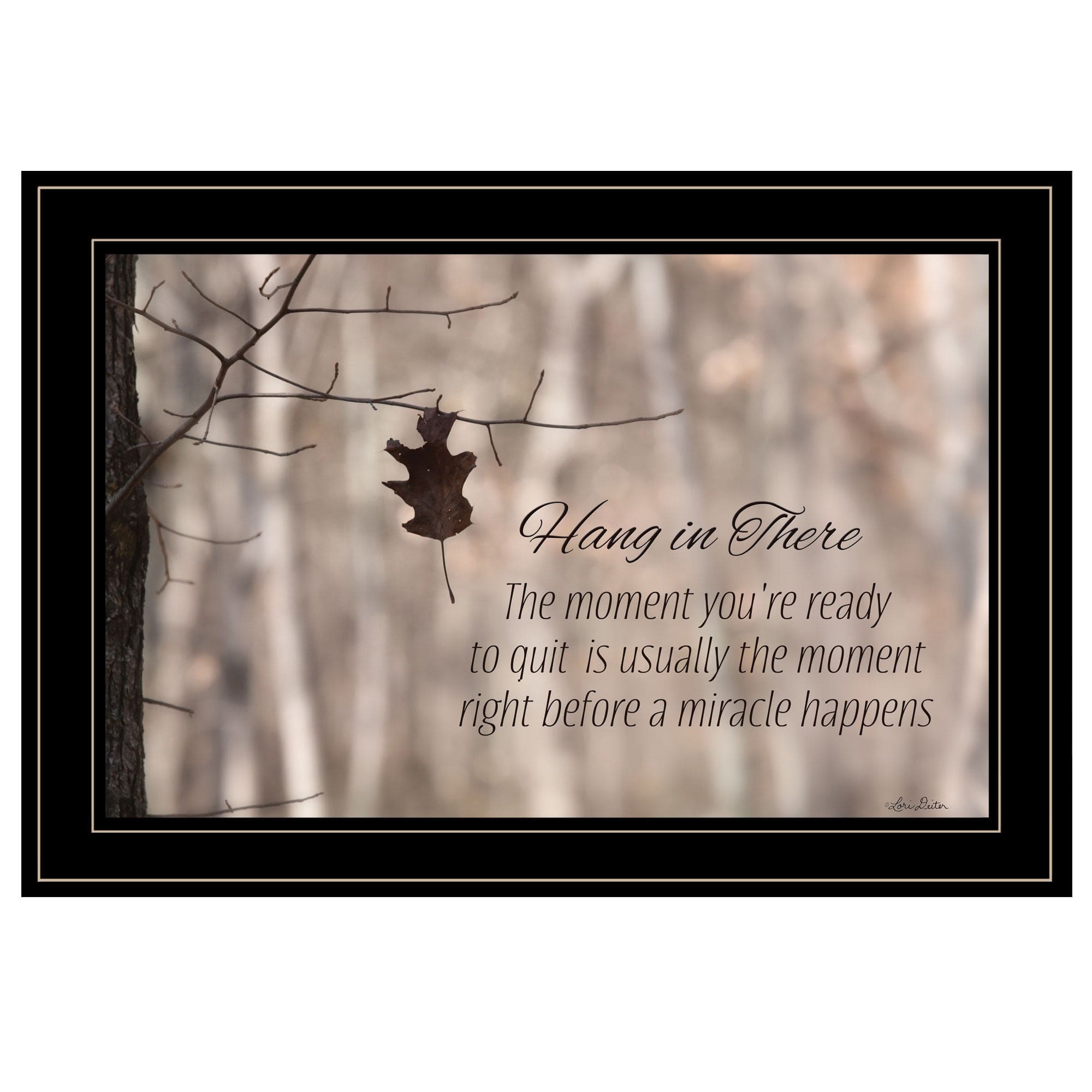 Hang in There 2 Black Framed Print Wall Art - Homeroots