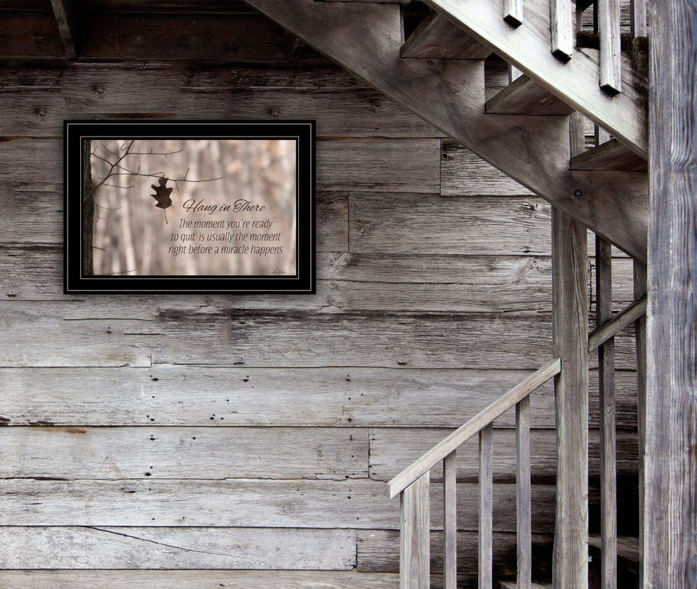 Hang in There 2 Black Framed Print Wall Art - Homeroots - Flyclothing LLC