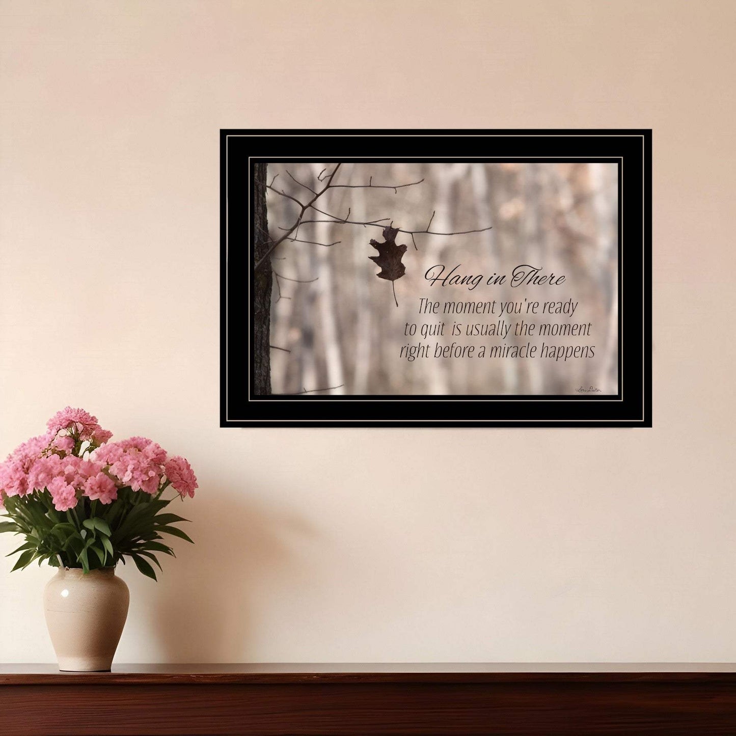Hang in There 2 Black Framed Print Wall Art - Homeroots - Flyclothing LLC