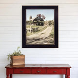 Mail Pouch Barn 2 Black Framed Print Wall Art - Homeroots