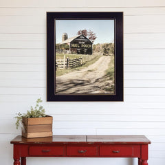 Mail Pouch Barn 2 Black Framed Print Wall Art - Homeroots