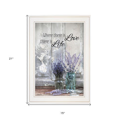 Where There is Love 2 White Framed Print Wall Art