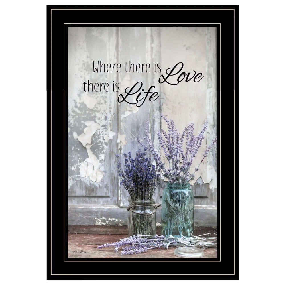 Where There is Love 3 Black Framed Print Wall Art - Homeroots - Flyclothing LLC