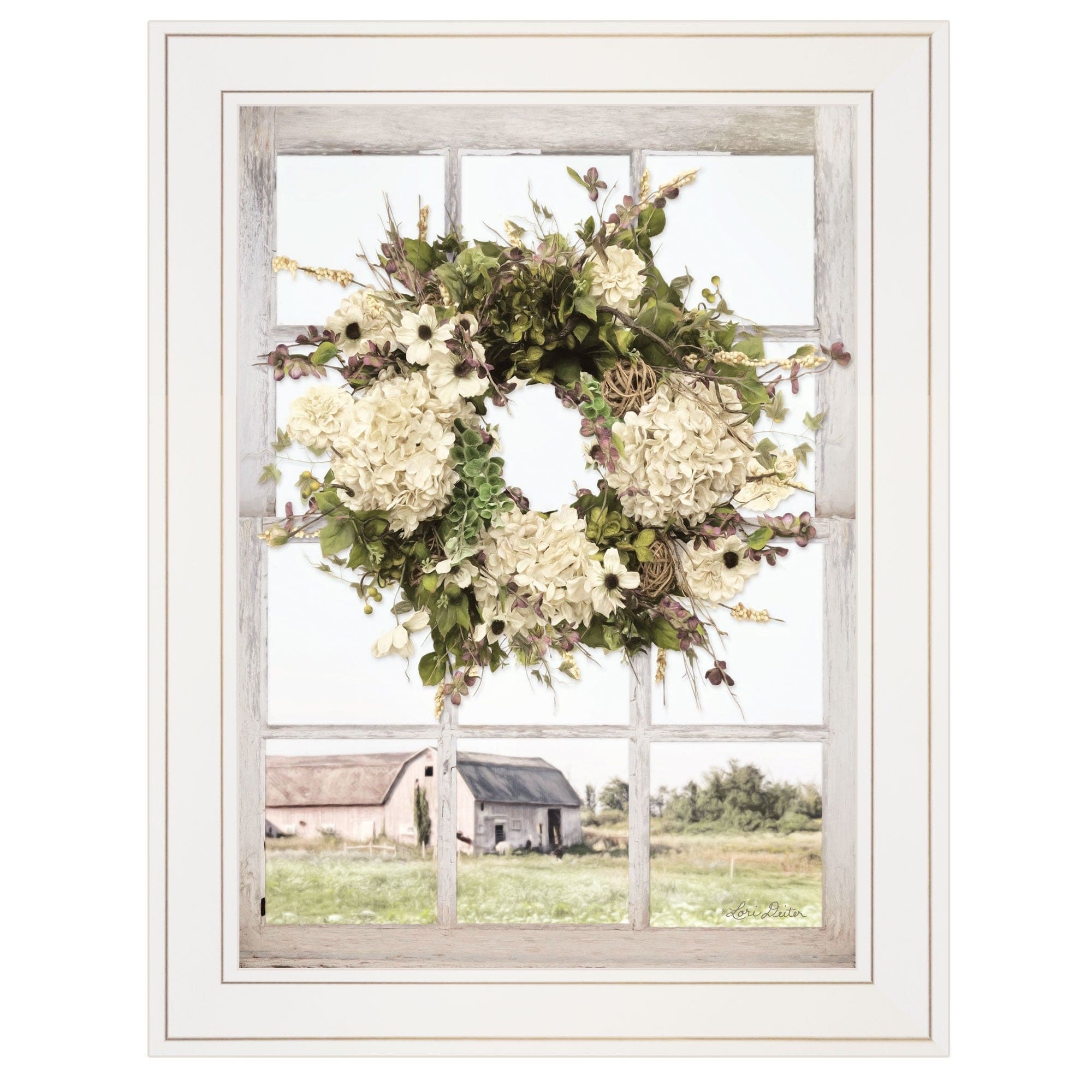 Pleasant View 2 White Framed Print Wall Art - Homeroots