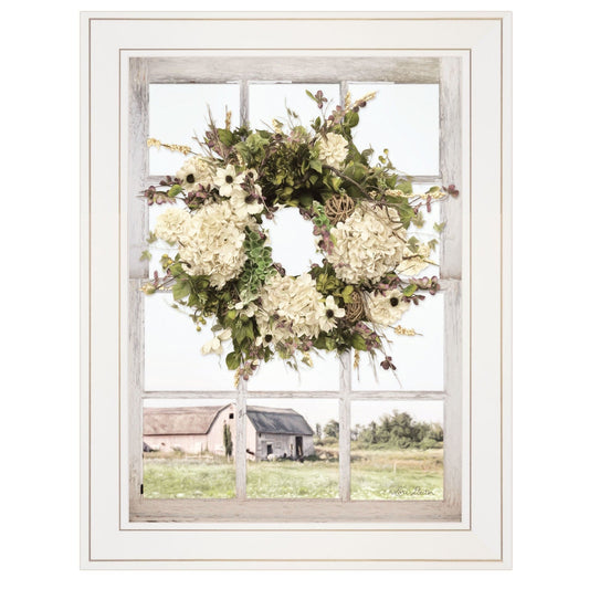 Pleasant View 2 White Framed Print Wall Art - Homeroots
