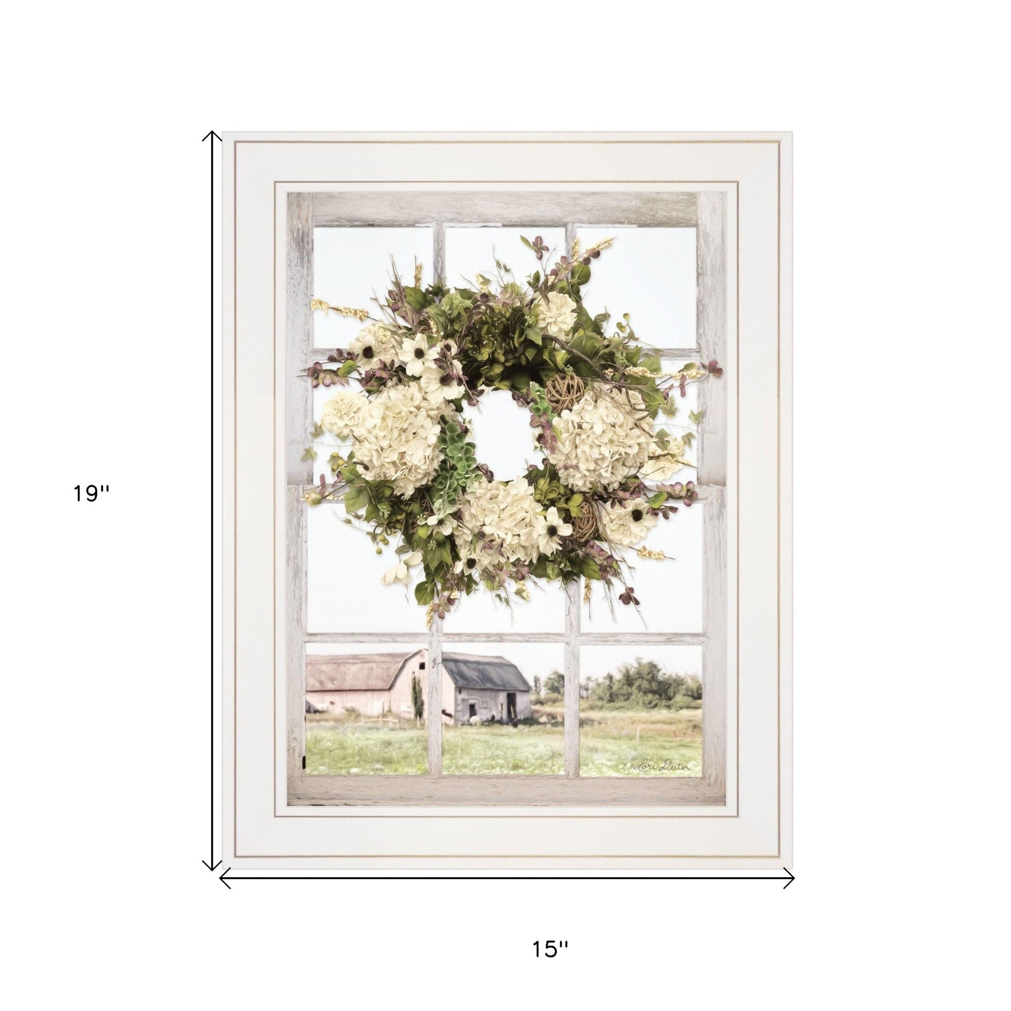 Pleasant View 2 White Framed Print Wall Art - Homeroots