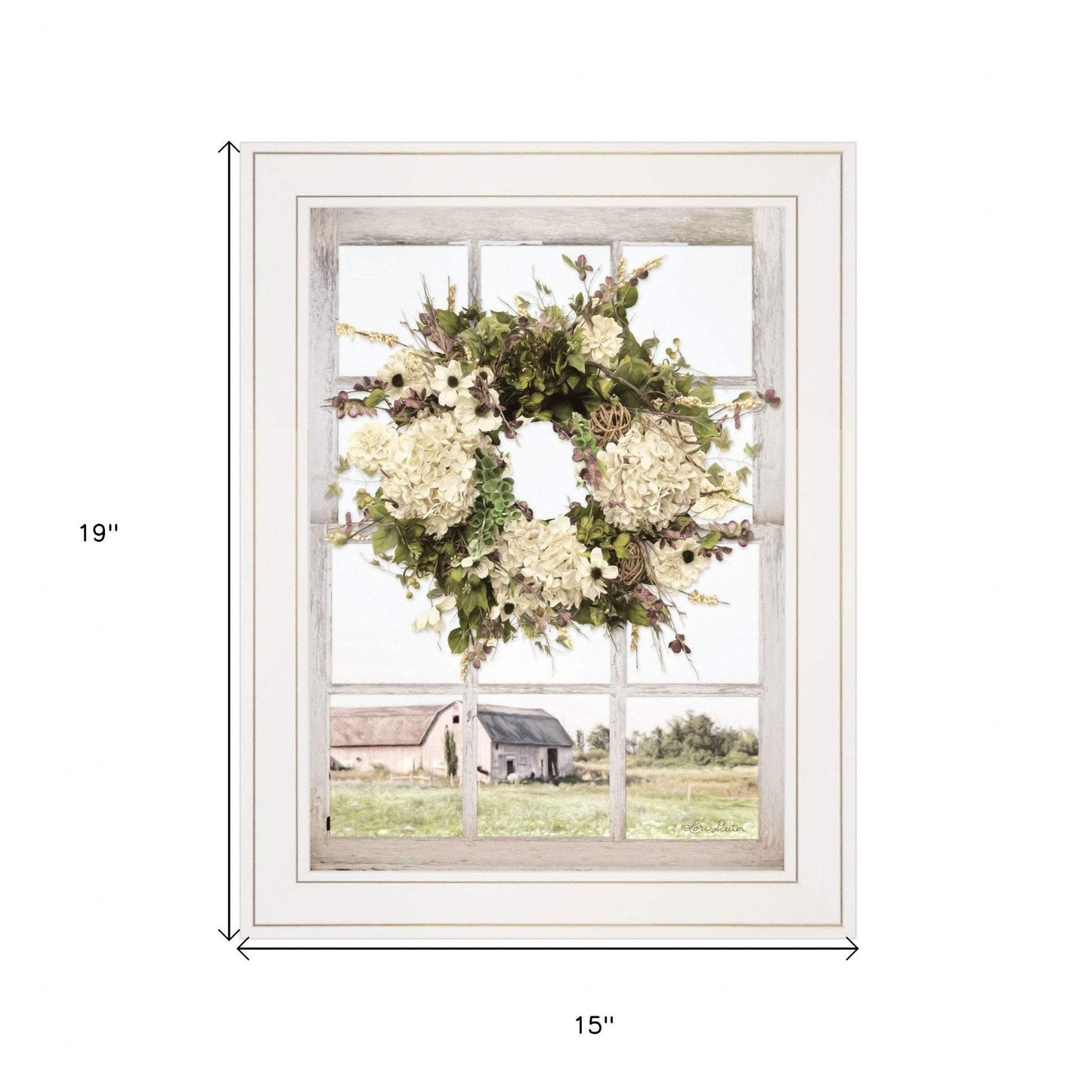 Pleasant View 2 White Framed Print Wall Art - Homeroots - Flyclothing LLC