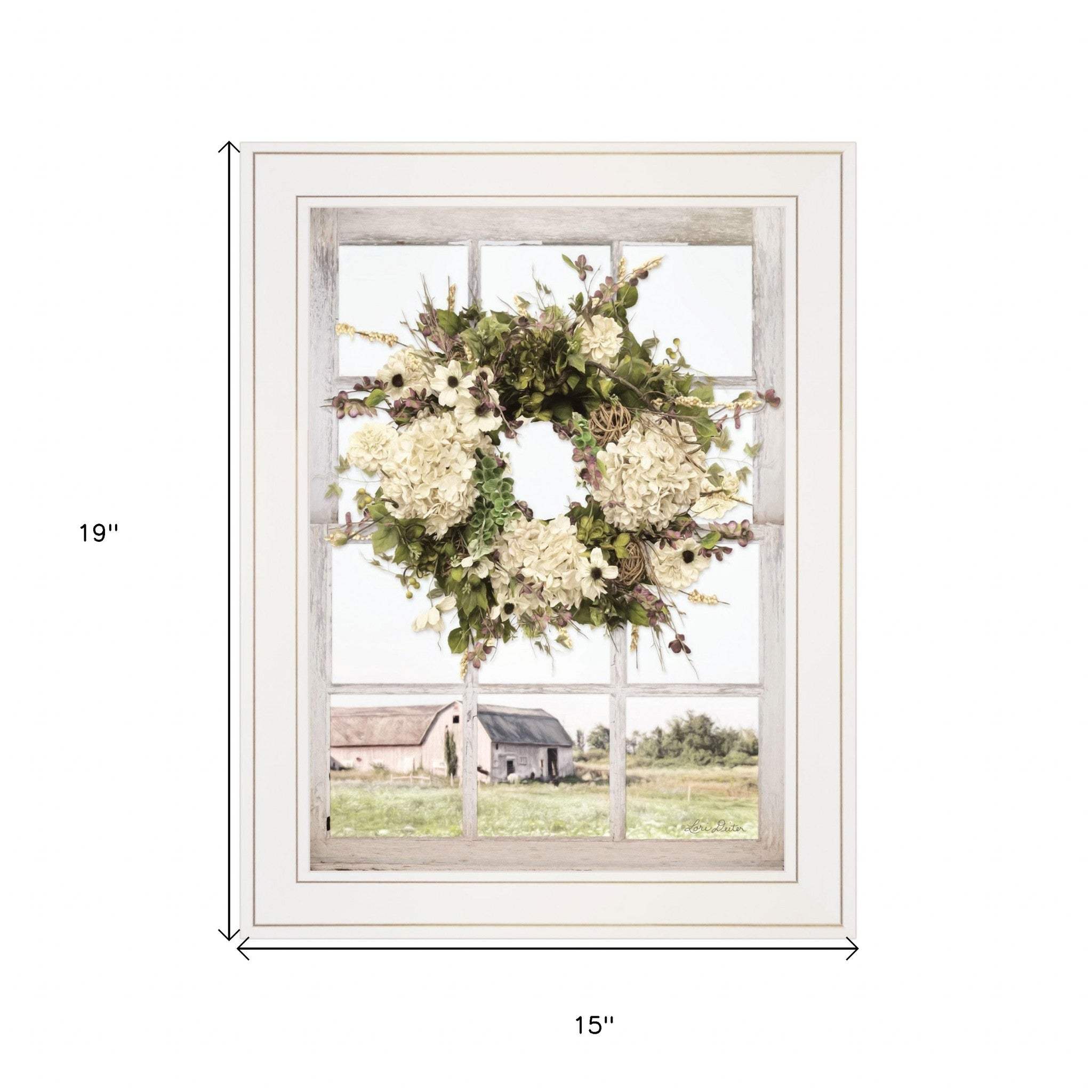 Pleasant View 2 White Framed Print Wall Art - Homeroots - Flyclothing LLC
