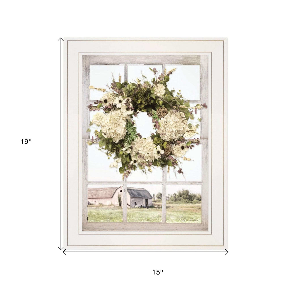 Pleasant View 2 White Framed Print Wall Art - Homeroots - Flyclothing LLC