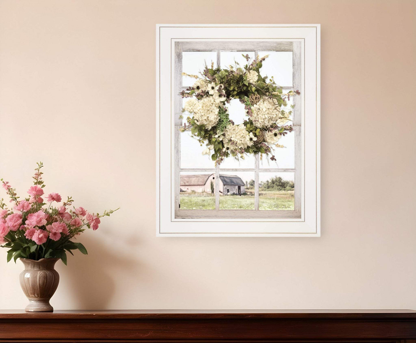 Pleasant View 2 White Framed Print Wall Art - Homeroots - Flyclothing LLC