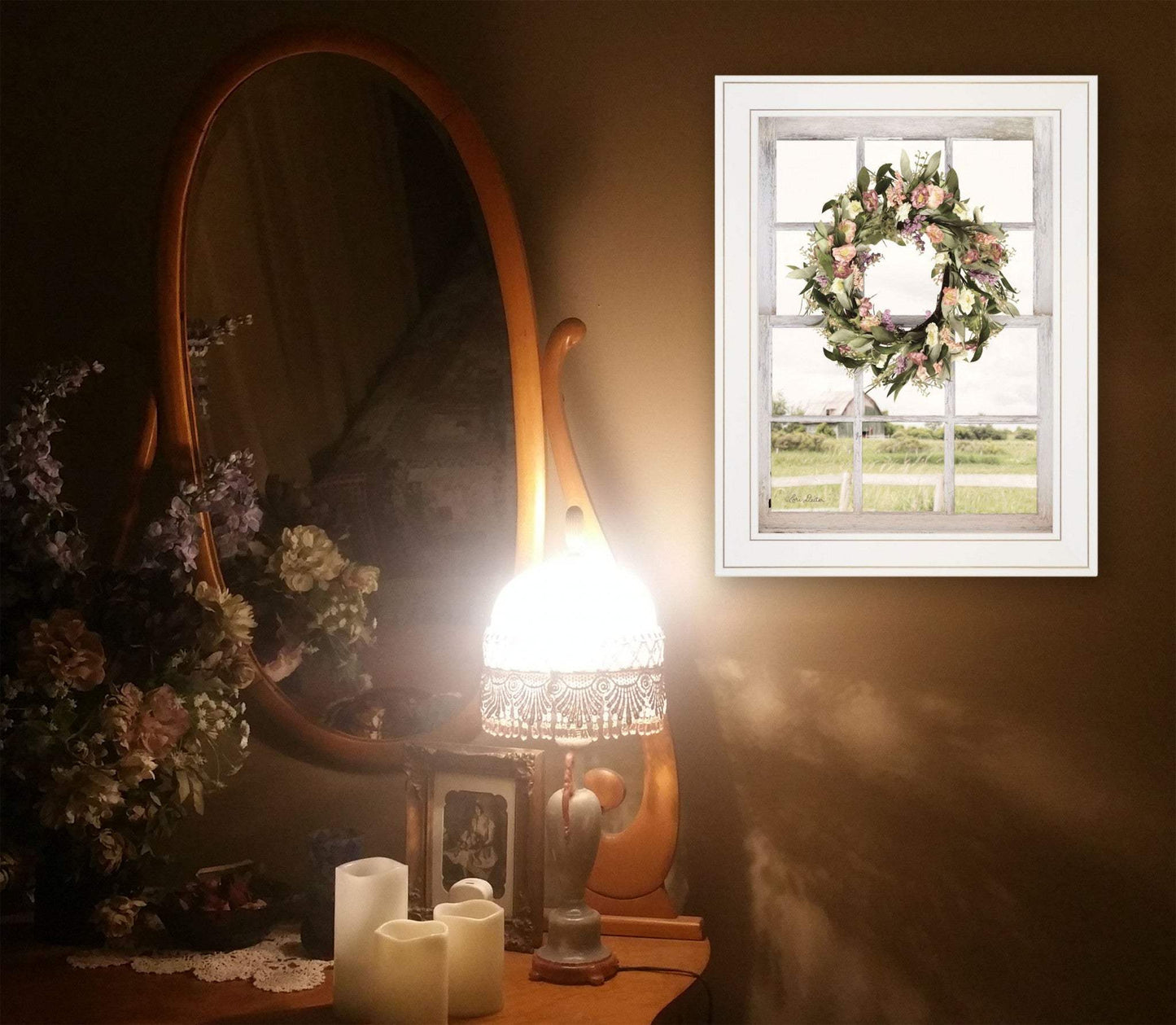 Summer View 2 White Framed Print Wall Art - Homeroots - Flyclothing LLC