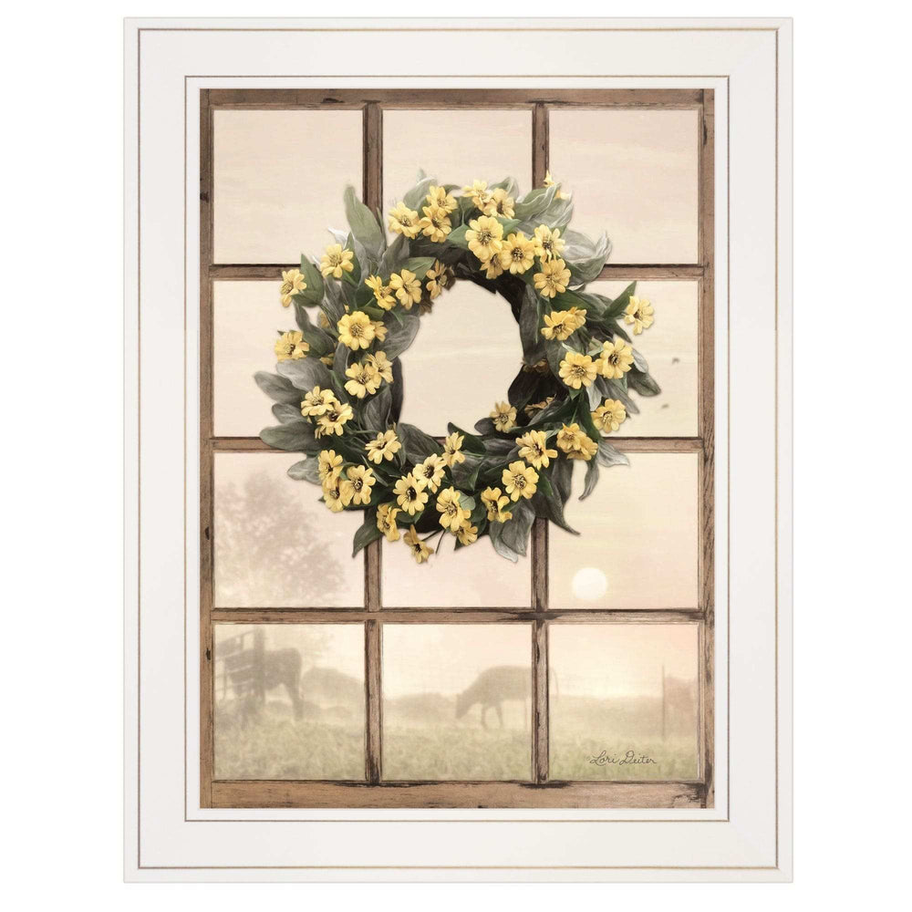 Country Gazing 2 White Framed Print Wall Art - Homeroots - Flyclothing LLC