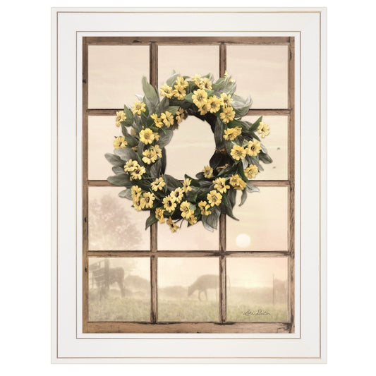 Country Gazing 2 White Framed Print Wall Art - Homeroots