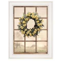 Country Gazing 2 White Framed Print Wall Art - Homeroots