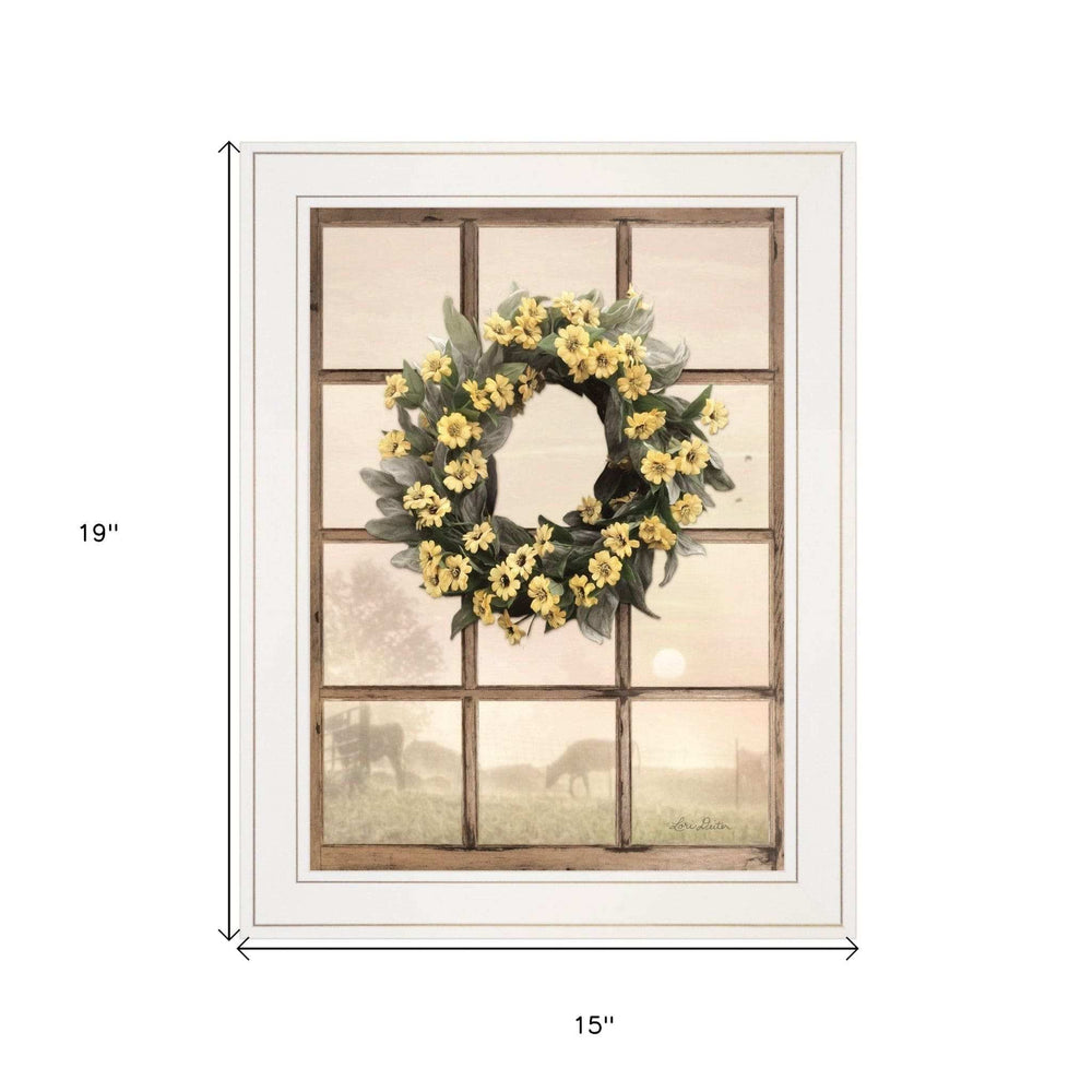 Country Gazing 2 White Framed Print Wall Art - Homeroots - Flyclothing LLC