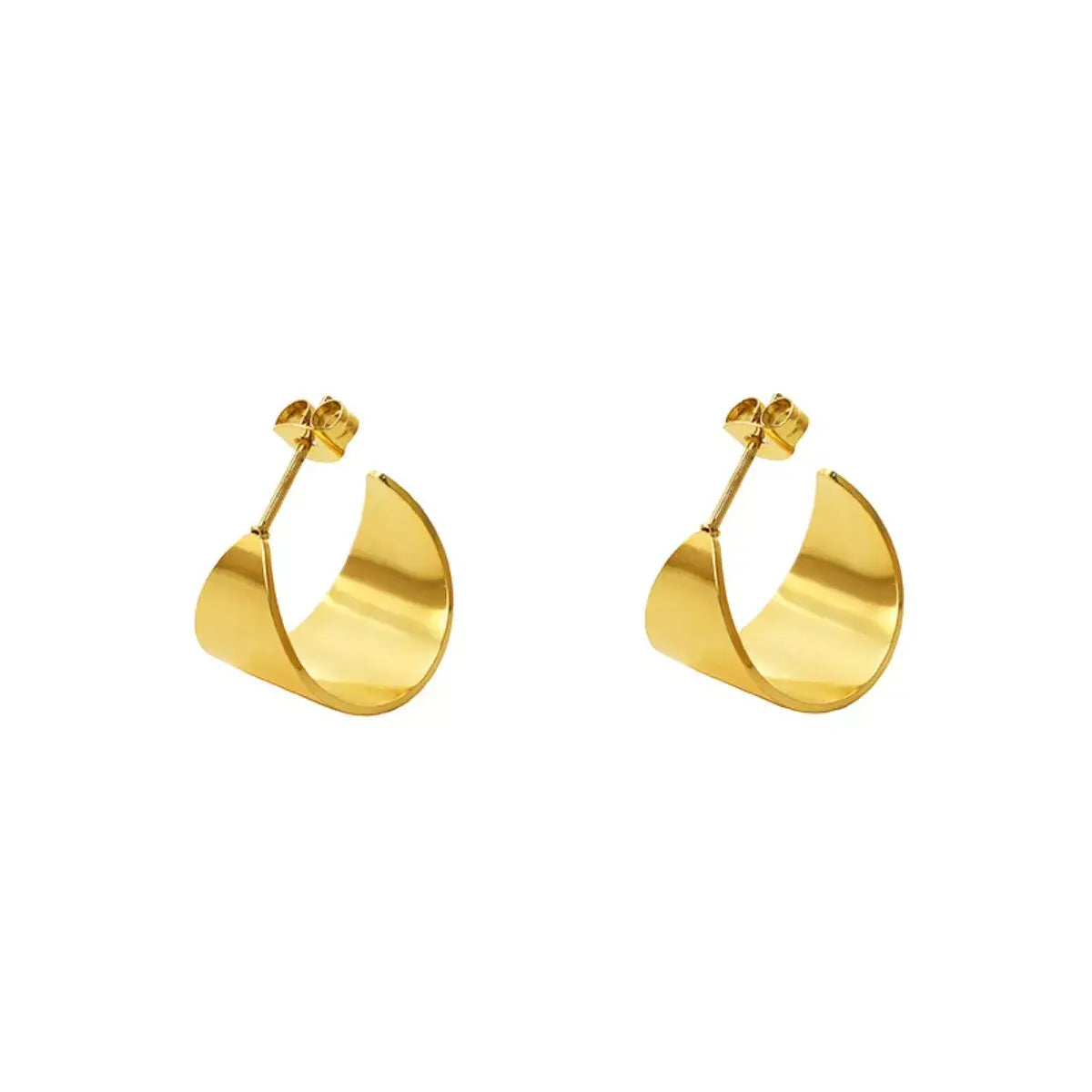 18K Gold-Plated Stud Earrings - Trendsi - Flyclothing LLC